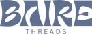 Logo of Baire Threads with stylized text on a blue background