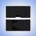 Front and back of eyemask in black