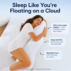 CloudBody Cooling Full-Body Ergonomic Pillow