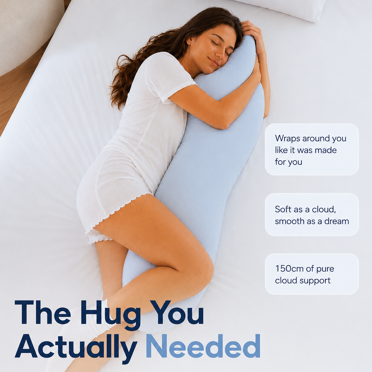CloudBody Cooling Full-Body Ergonomic Pillow