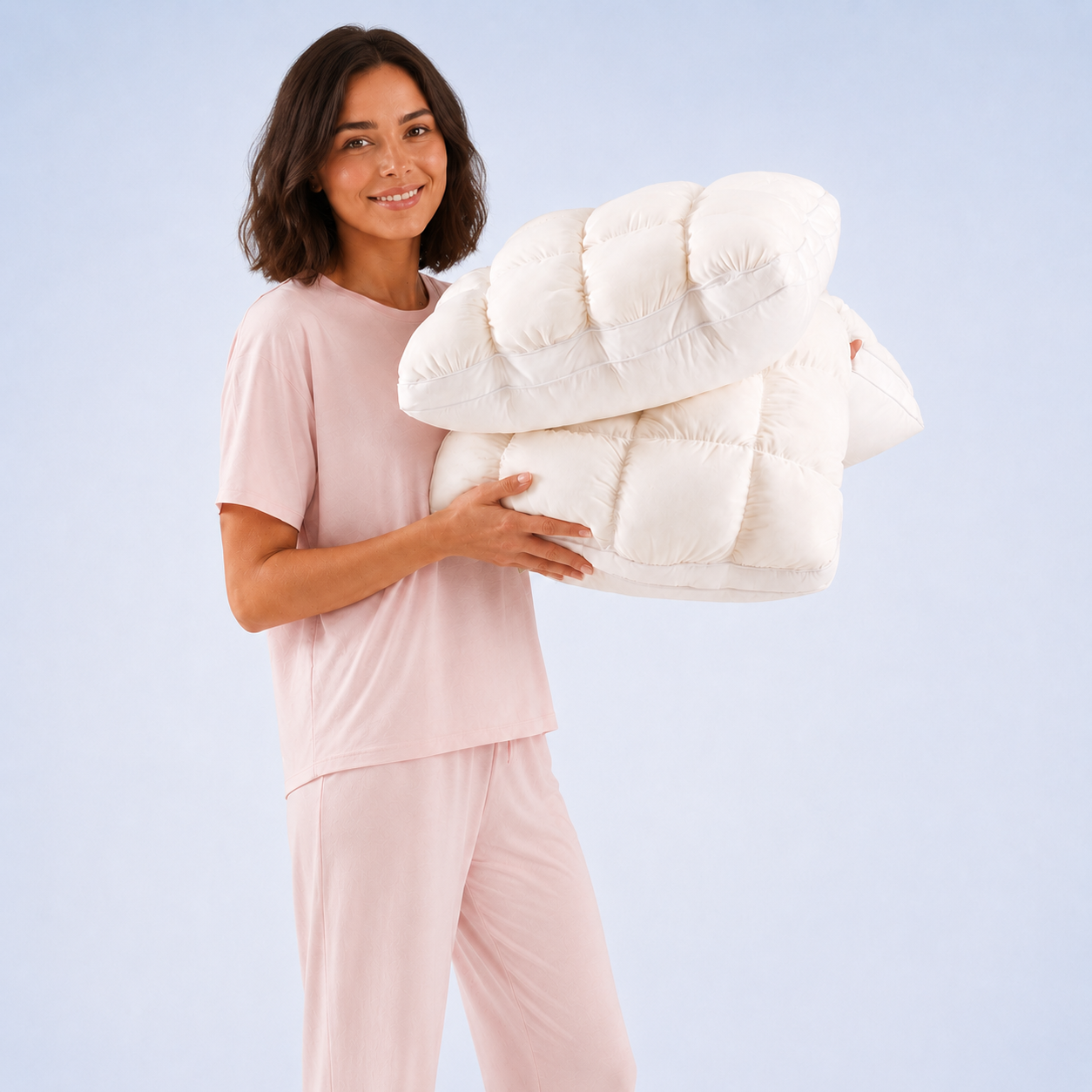 CloudPuff Pillow - Double-Soft Quilted Insert